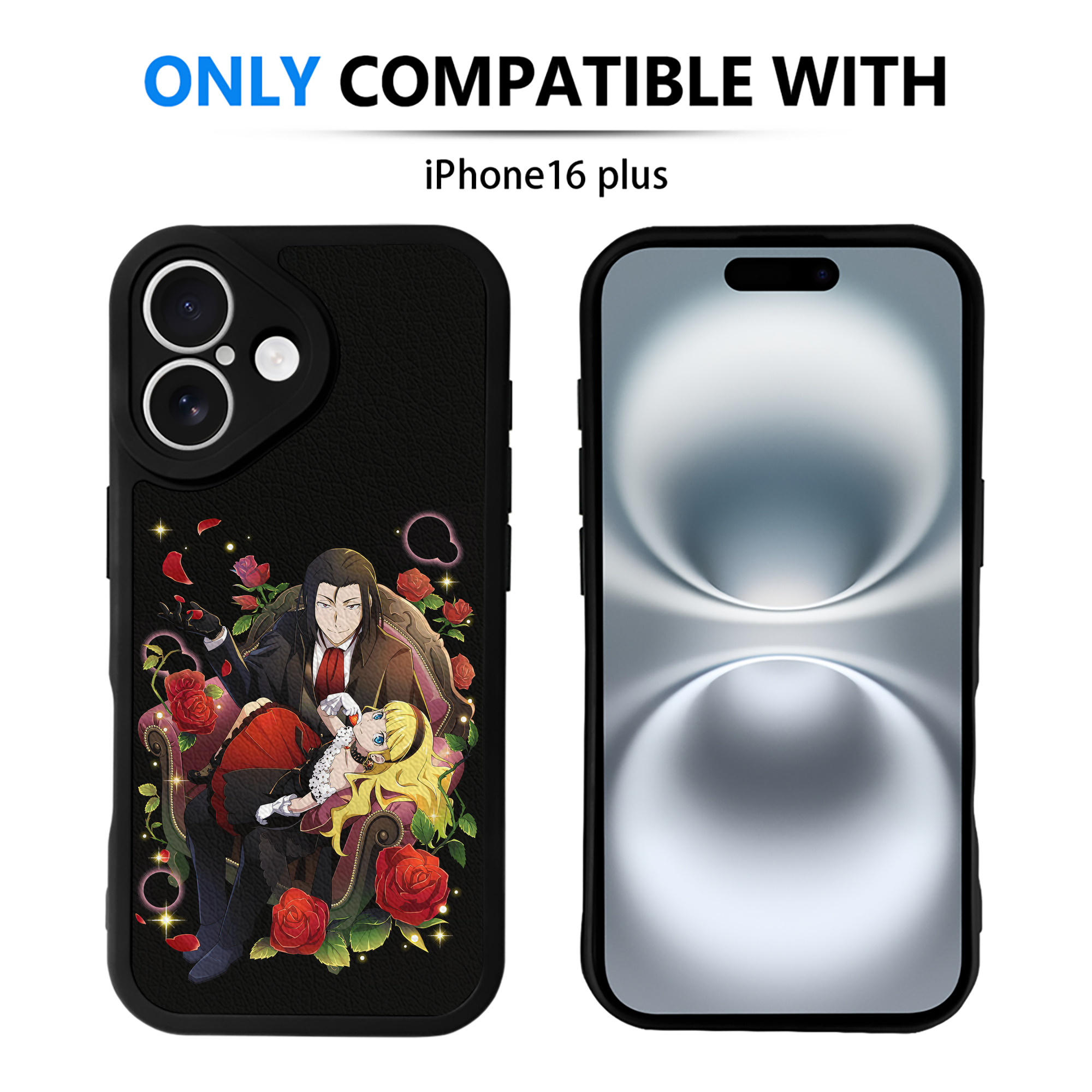 （画像用） 文豪ストレイドッグス Bungo Stray Dogs 【iPhone 16シリーズ対応】シリコンスマホケース（レザー調） 材質：シリコン